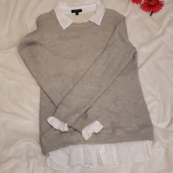 NEW DREW Layered Sweatshirt Trendy Anthropologie Soft Thermal Knit Bohemian Luxe - Picture 12 of 16